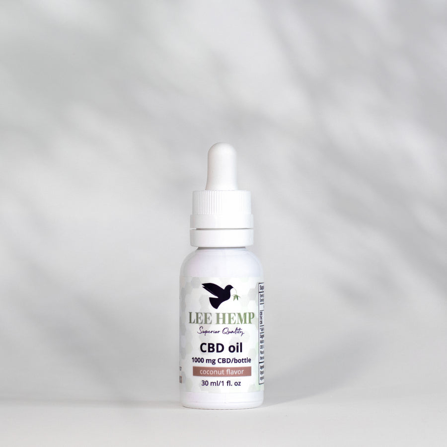 Full Spectrum CBD Oil - Coconut Flavor - 1000 mg - 1 oz