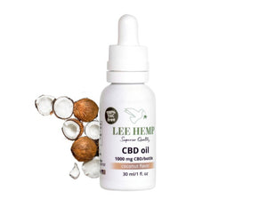 Broad Spectrum THC Free CBD Oil - Coconut Flavor - 1000 mg - 1 oz