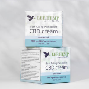 Fast Acting Unscented CBD Cream - 1000 mg - 2 oz