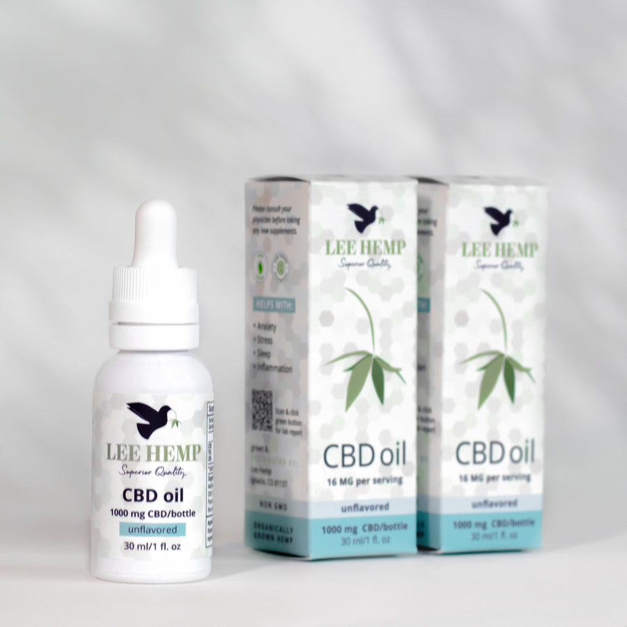 Full Spectrum CBD Oil - No Flavor Added - 1000 mg - 1 oz